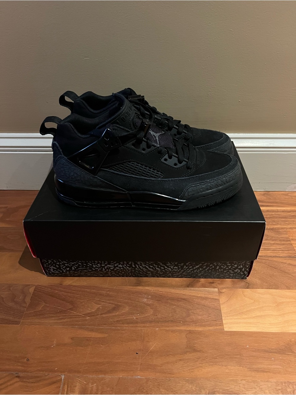 Jordan Spizike Low "Black Cat" Big Boy Sneaker